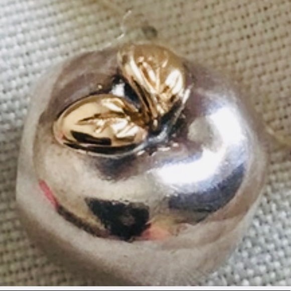 Auth Retired Pandora Two Tone 14k & Silver “Apple of My Eye” 🍏 Charm - Picture 6 of 9